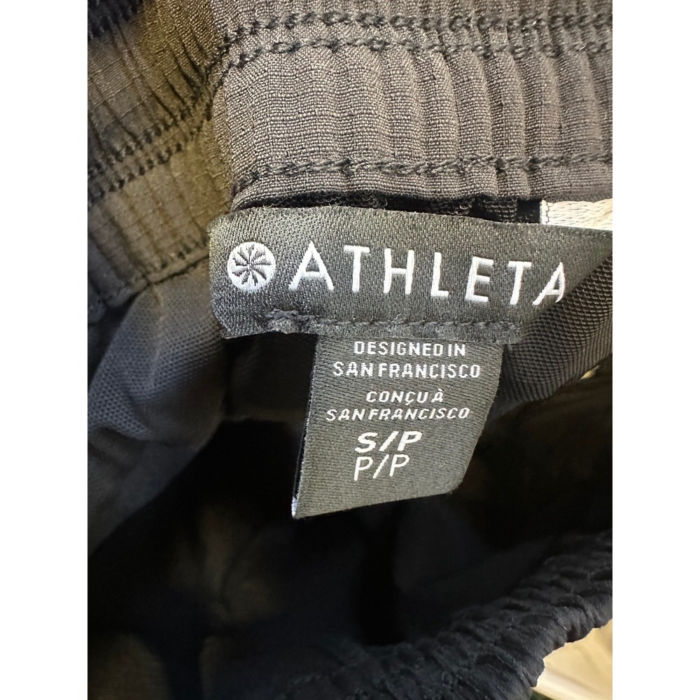 NWT Athleta 2025 Trekkie Relaxed Mid Rise Jogger Pants Black S Ripstop Stretch - Picture 6 of 14